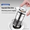 Push-Type Sink Leak Stopper: Universal Bounce Core Drainer & Deodorant Filter for Washbasins