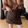 2025 New Women's High Waist Leopard Print Bodycon Midi Skirt In Retro A-Line Mini Style