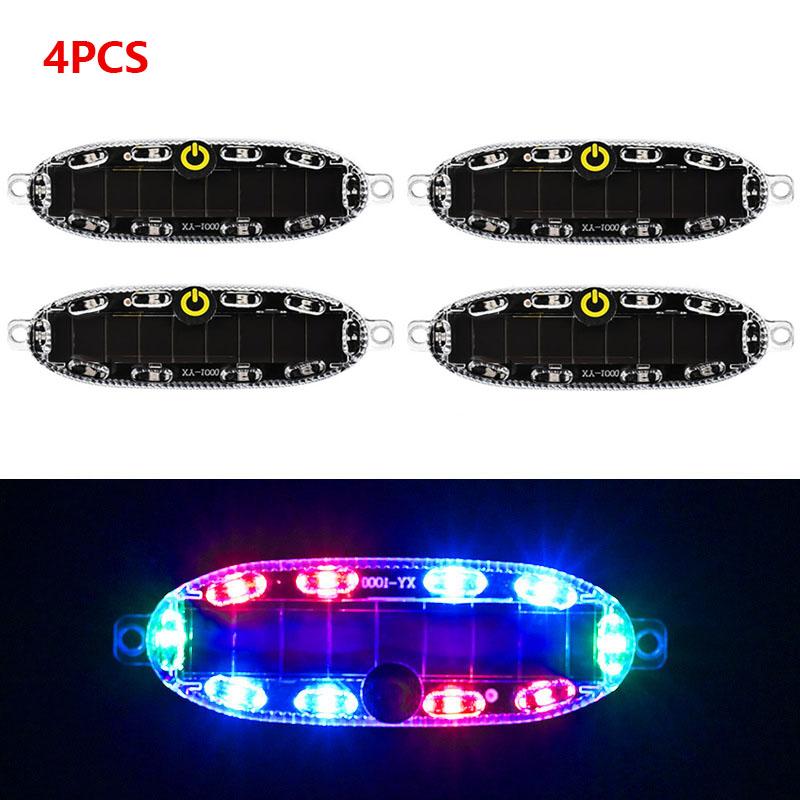 LED-Licht Solar-Nachtwarnlicht Sicherheitssimuliert Für Auto Motorrad Elektrofahrzeug Fahrrad Stroboskoplampe Warnlicht