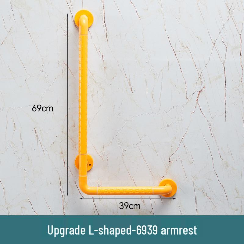 L-Shaped Non-Slip Bathroom Grab Bar for Elderly & Disabled Users