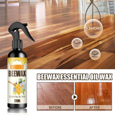 Spray lucidante per la protezione dei mobili, cera d'api, ecologico, inodore, multiuso, facile da applicare, per mobili in legno, 120 ml