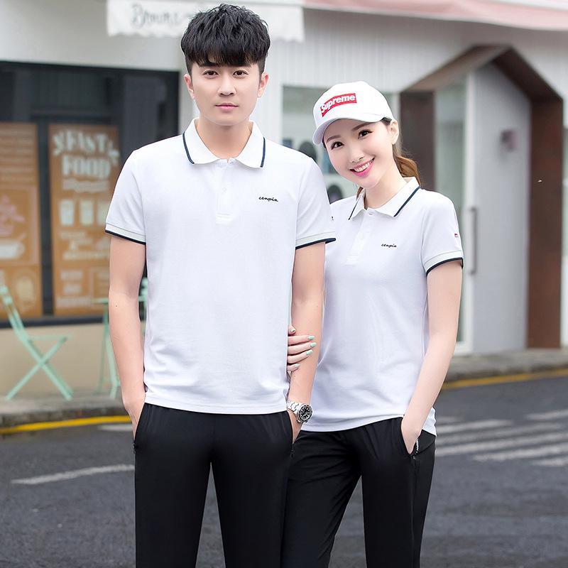 

Унисекс Летняя Повседневная Рубашка Поло – Свободный Крой, Большой Размер, Короткий Рукав, Отложной Воротник, Групповая Униформа 3XL