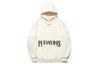 Men's Li-Ning X PLEASURES Sweatshirts Unisex Ecru Hooded Moderate Regular