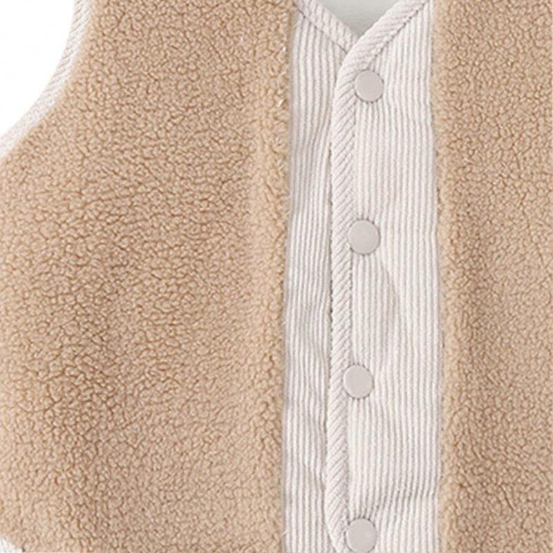 Children Fuzzy Vest Double Sided Style Waistcoat Fashion All Matched Winter Vest Jacket