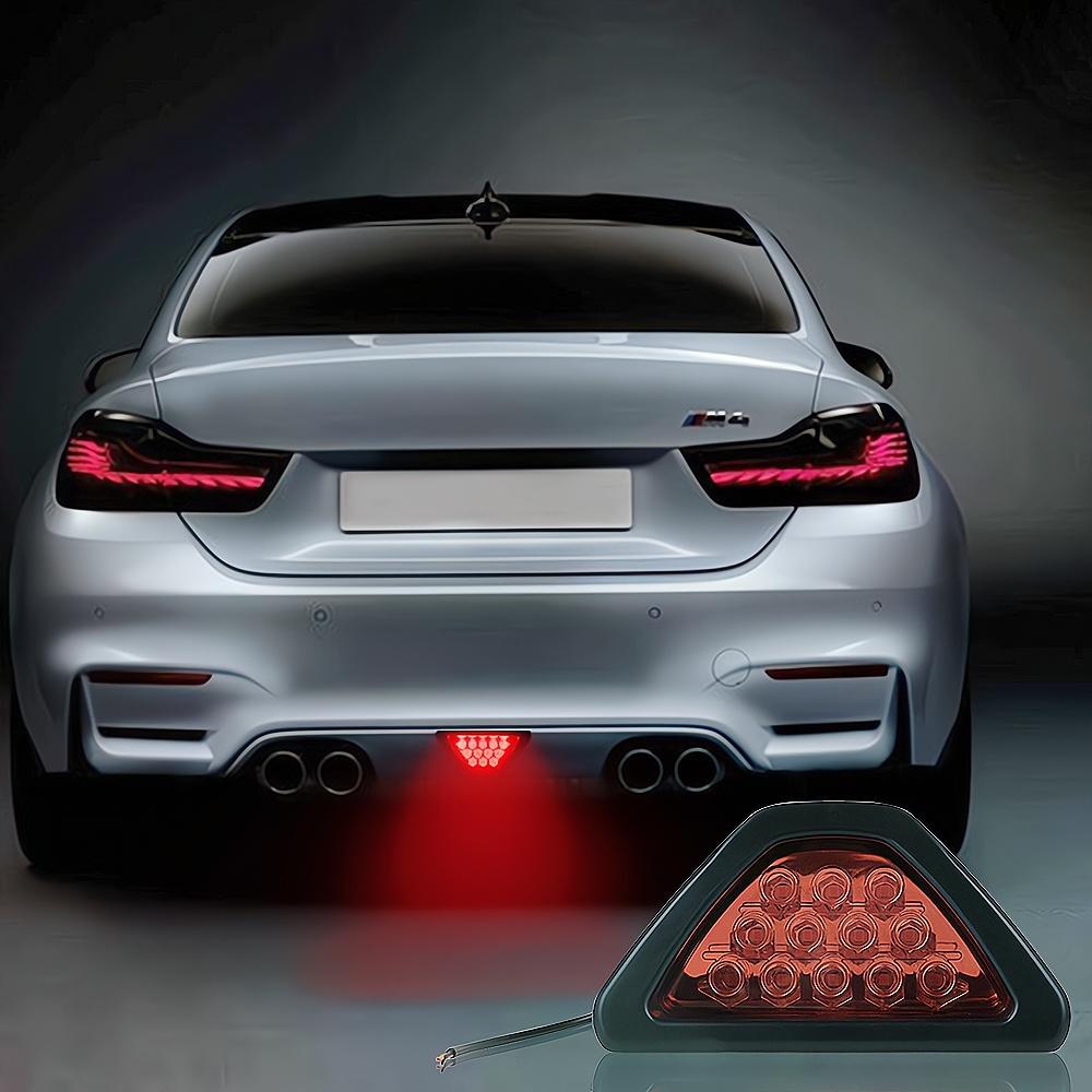 2PCS Car Ail Motorcycle Tail Pilot Signal Lamps Accessories 12V LED Rear Fog Light Triangle Red Led Brake Strobe Warning Lamp