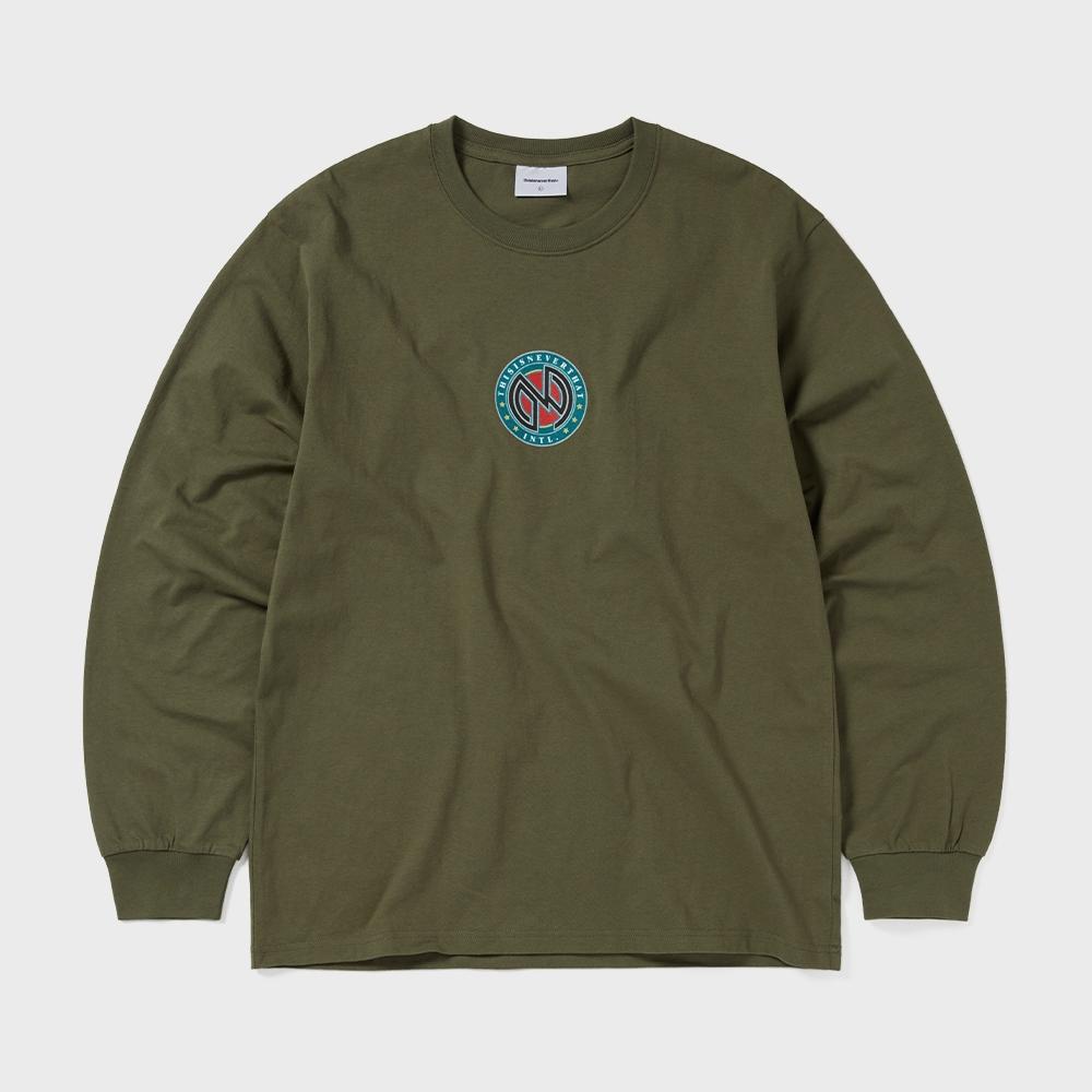 ThIS IS Never That Monogram L S Tee oLive S