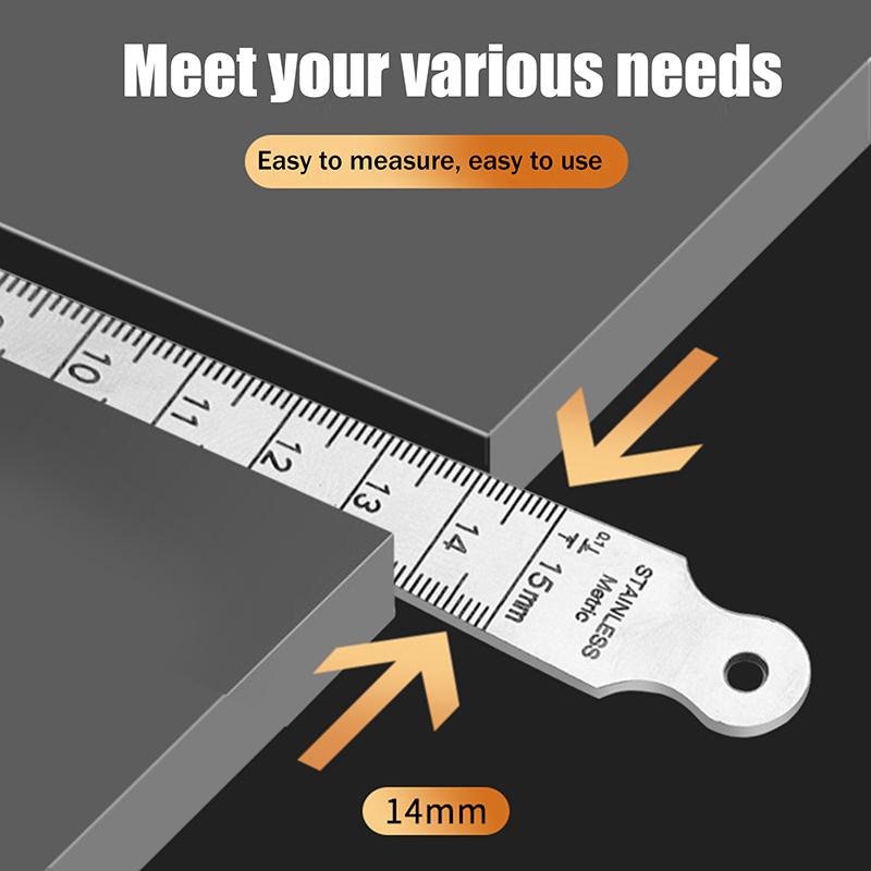 Multi-size Stainless Steel Hole Measuring Tool Taper Gauge Feeler Inner Diameter Ruler Measuring Probes Aperture Measurement