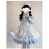 Jingyue Fang Maid Outfit Cosplay Costume Burgundy Polyester 7-Piece Set