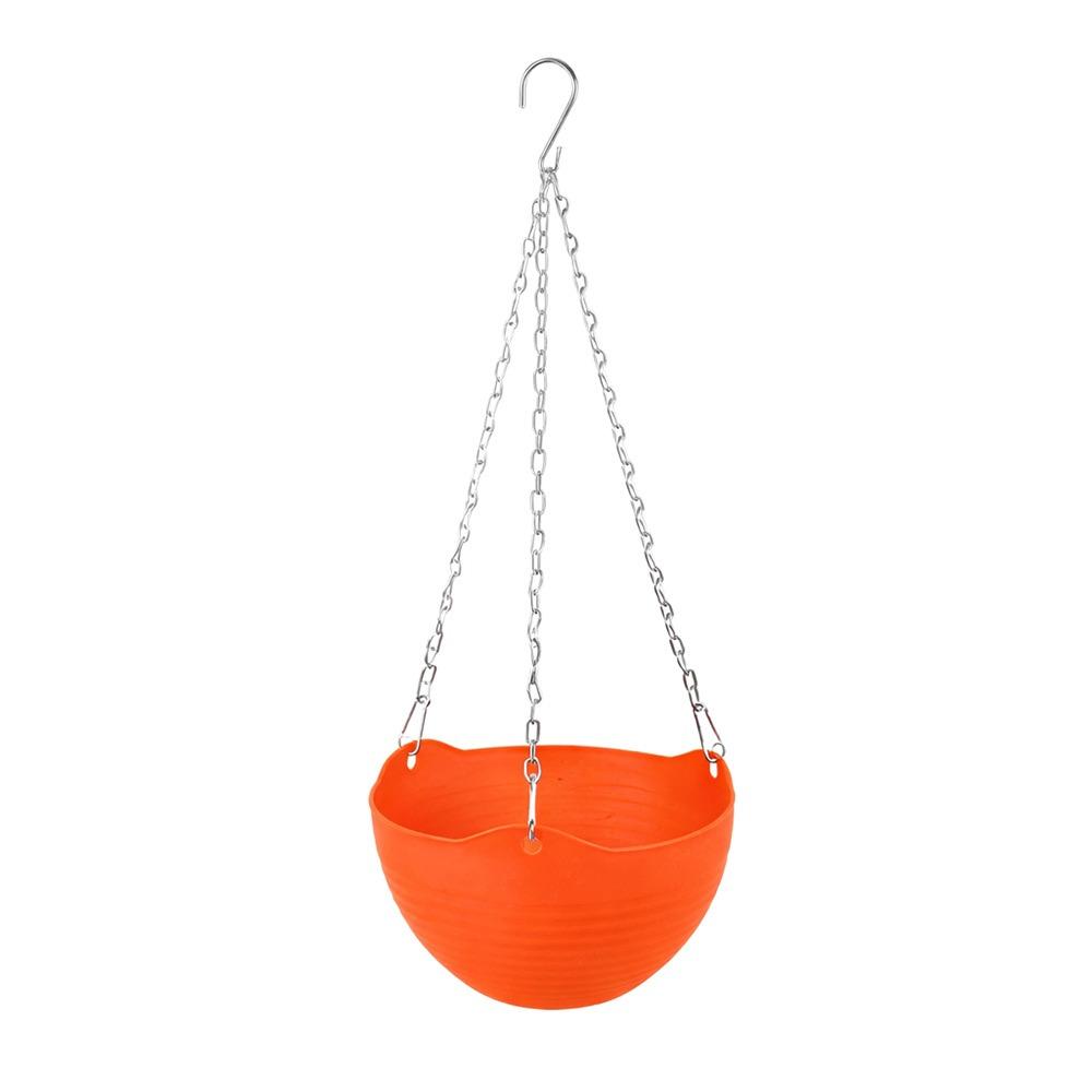 Durable Self-absorbing Hanging Basket Plastic Colorful Flower Pot Hanging Flower Pot Garden Decoration