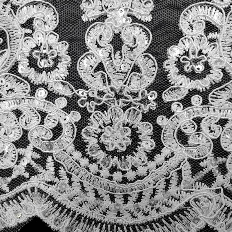 Mesh Bottom Embroidery Lace, Bead Embroidery Float Bone Lace, Three-In-One Lace, Bone Thread Diy Lace Accessories