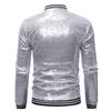 Men's Loose Sequin Dance Suit Zip Cardigan Jacket