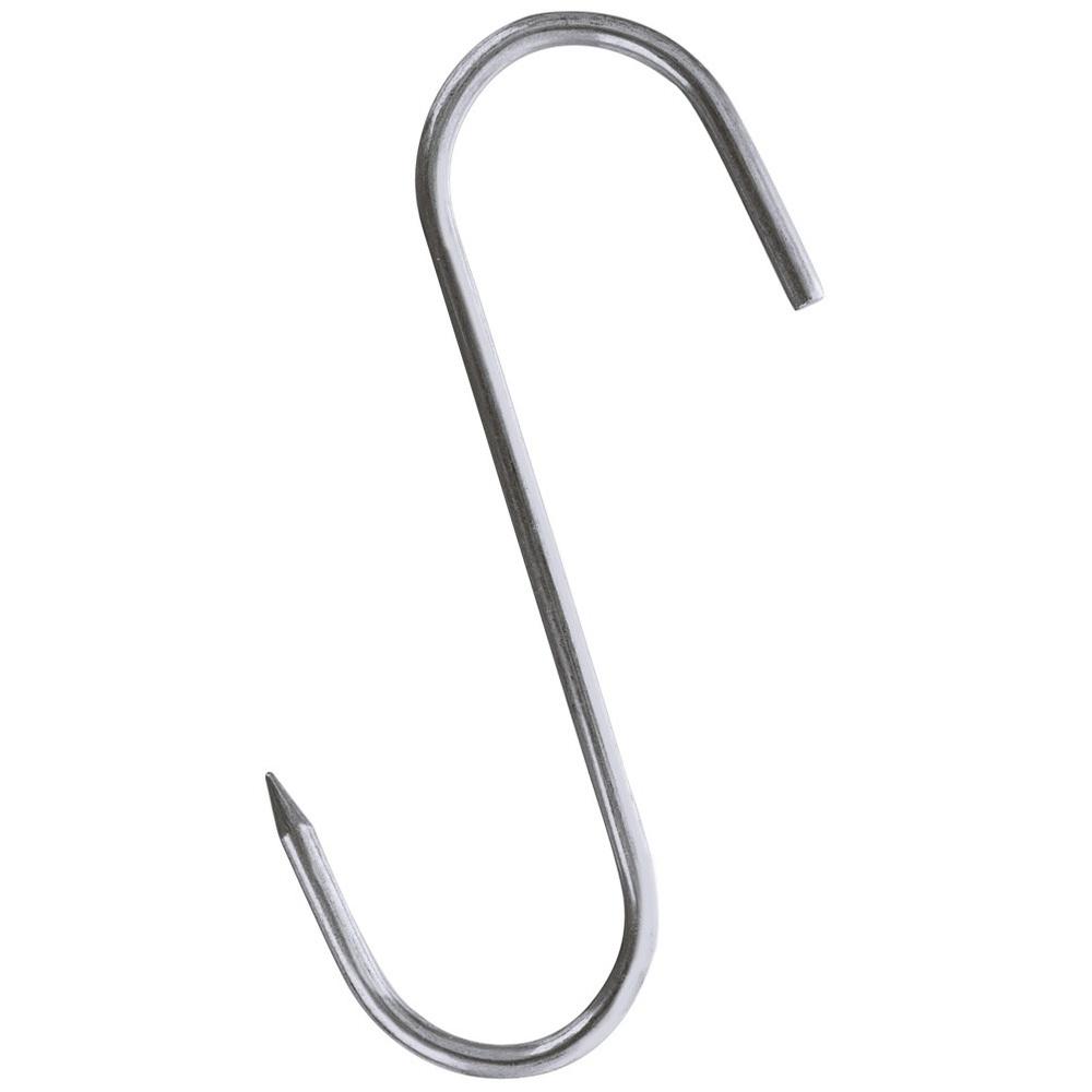 Orion Set of 3 Stainless Steel S-Shaped Smoking Hooks, 13.5 x 9 cm