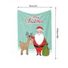 Festive Santa Claus Throw Blanket Merry Christmas Reindeer Cozy Home Decor Gift Holiday Season Warm Fleece Bedding