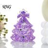 Hand Fidget Sensory Toy Christmas Tree Stress Ball, Soft TPR Squeeze for Relief, Glow Balls Office in Dark Toy, Holiday Gift Adults Kids Palm