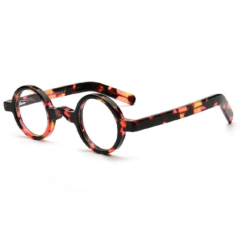 High Quality Acetate Glasses Vintage Round Men Optical Prescription Eyeglasses Frame Women Japanese Luxury Brand Eyewear PES18