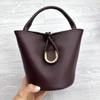 Vintage Soft Leather Tote Bag Shiny Woven Crossbody Printed Square Women