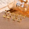 Cute Micro Cubic Zircon Heart Shape Stud Earrings For Women Girls Stainless Steel Butterfly Earring Ear Piercing Jewelry Gift