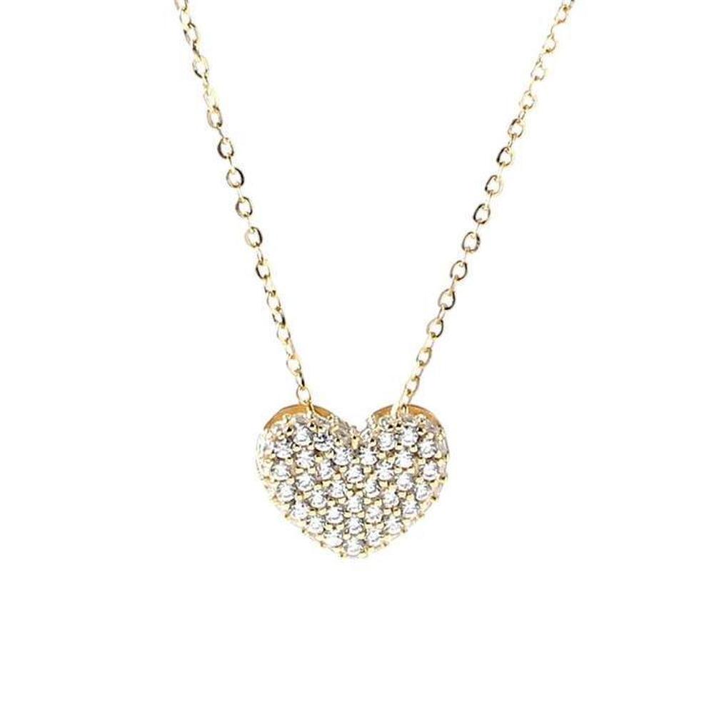 [Onoma] Onm Heart Gold Necklace Jt44 (33900957)