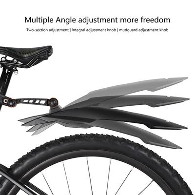 Fahrrad Schutzblech Verstellbar Klappräder Vorne Hinten Schmutzfänger Radfahren Spritzschutz Set für Mountainbikes Fahrten
