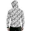 Men's Sun Jacket with Hood - Long Sleeve Raglan Camouflage Print, Casual Summer Outdoor Jacket