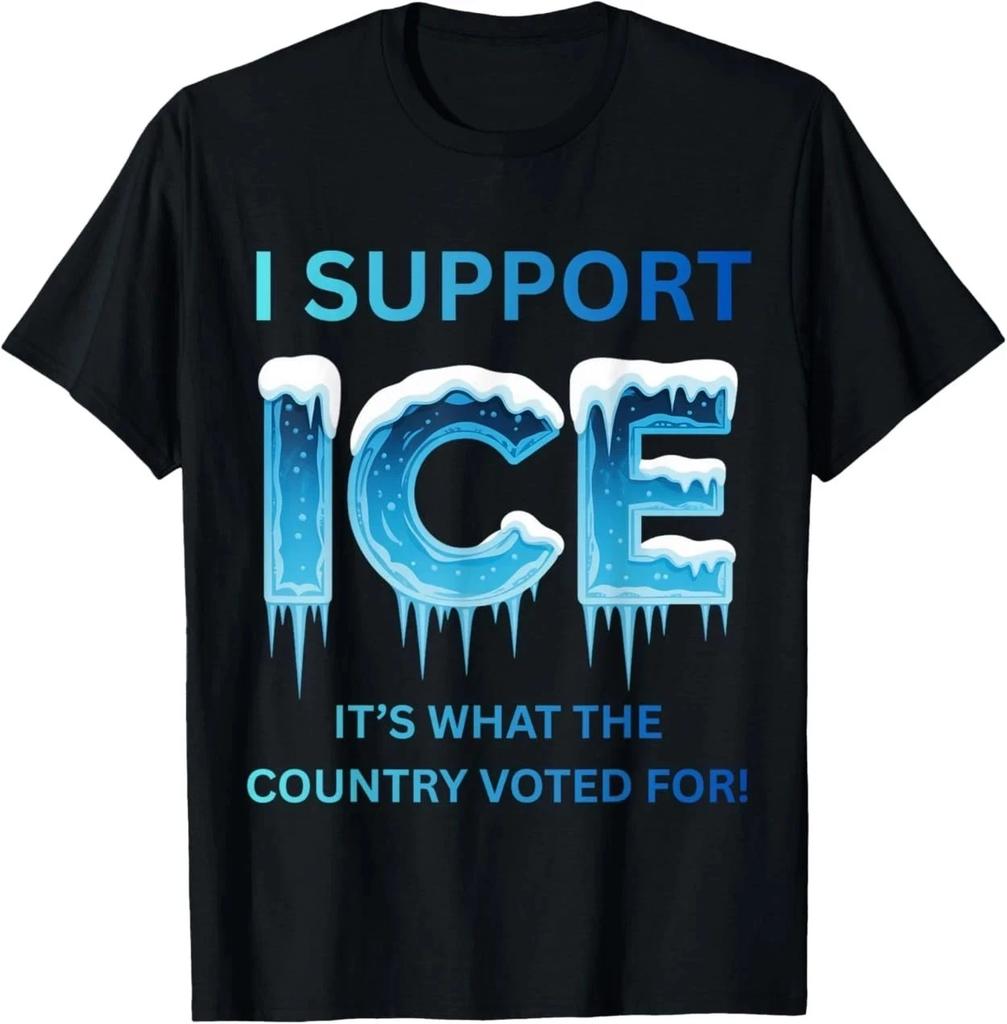 I Support ICE Immigration and Customs Enforcement Apparel T-Shirt