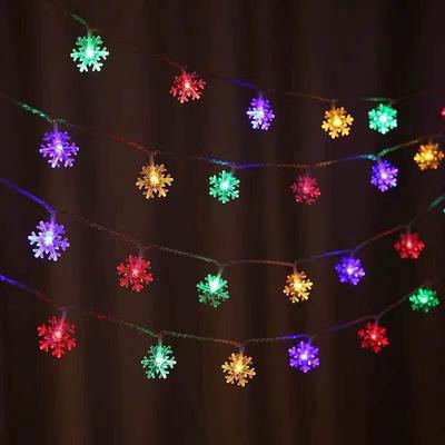 LED Snowflake Christmas String Lights