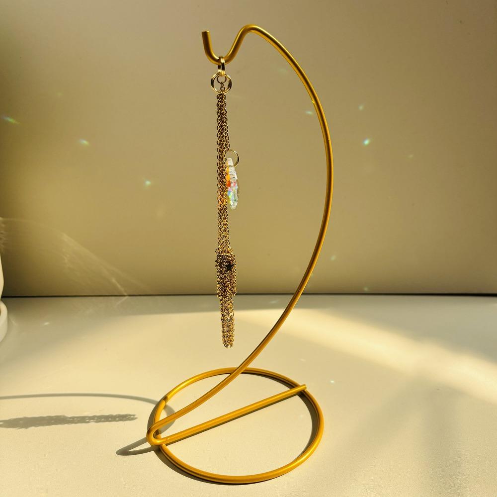 With Display Stand Stone Holder Interchangeable Tabletop Ornament Crystal Holder Cage