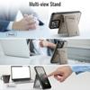 For iPhone 15 Pro Max Case AUTSPACE A12 Leather Phone Case with Detachable Card Bag