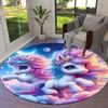 1pc Office Carpet Chair Mats Colorful Unicorns In Clouds Perfect for Decorating Office Chairs, Living Rooms, Or Bedrooms