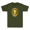 Lion Head Christian Religious God Jesus Golden Printed Novelty Unisex's T-Shirt Tee