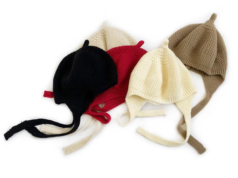 Cat Brother Autumn Winter Children's Cute Braids Beret - Sweet, Stylish Knit Wool Hat for Girls