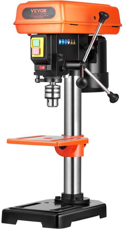 Настольный сверлильный станок VEVOR 203,2mm 500W 500-2500U/min Arbeitstisch 0-45° LED (DP20013B)