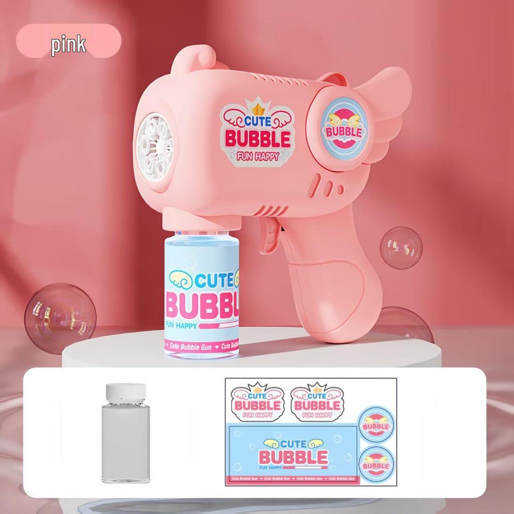 Electric Angel Bubble Wand Toy - Automatic Handheld Bubble Blower for Kids