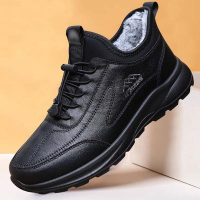 Casual Shoes for Men In Winter  with Plush and Thickened Insulation for Middle-aged and Elderly Cotton Shoes