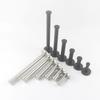 1Pcs with Screws Single Clothes Hook Cylindrical Bathroom Hardware Accessories Hat Towel Rack Stainless Steel Silver Black