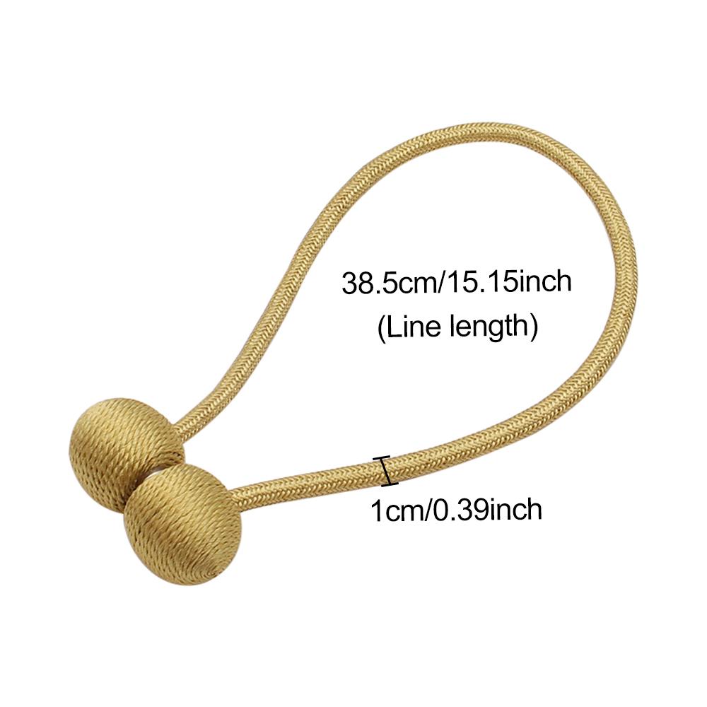 1Pcs Magnetic Curtain Tieback High Quality Clip Curtains Buckle Holder Decorative Home Polyester Curtains Accessories