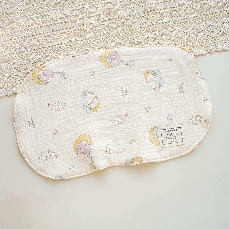 Anti Vomiting Milk Pillo Comfortable Cloud Pillow for Newborns Low Flat Pillow for Infants Eight Layer Gauze Pillow for Children