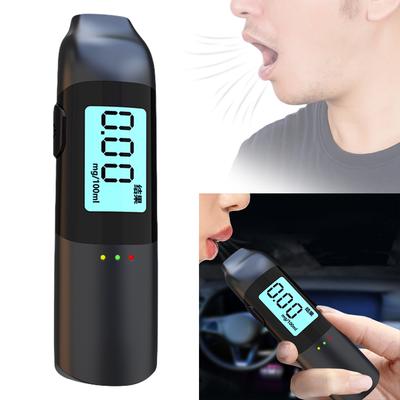 Detector de álcool portátil profissional USB recarregável sem contato testador de álcool mini medidor portátil testador de sopro detector