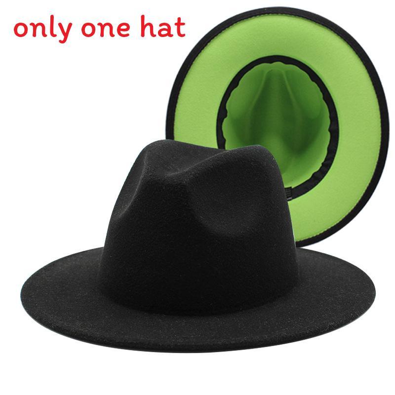 Vintage Woll-Fedora-Hut mit breiter Krempe für Herren Damen Sommer Sonnenschutz
