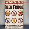 Vintage Beer Metal Sign 20x30 cm Fridge Magnet Retro Bar Garage Office Gift