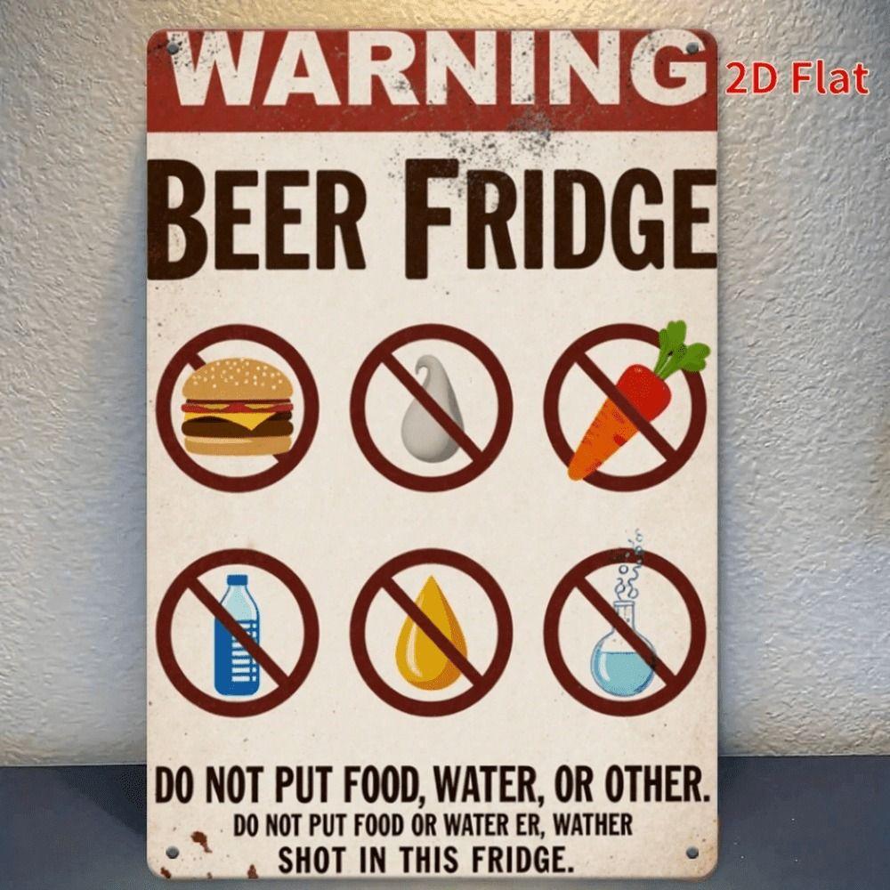 Vintage Beer Metal Sign 20x30 cm Fridge Magnet Retro Bar Garage Office Gift