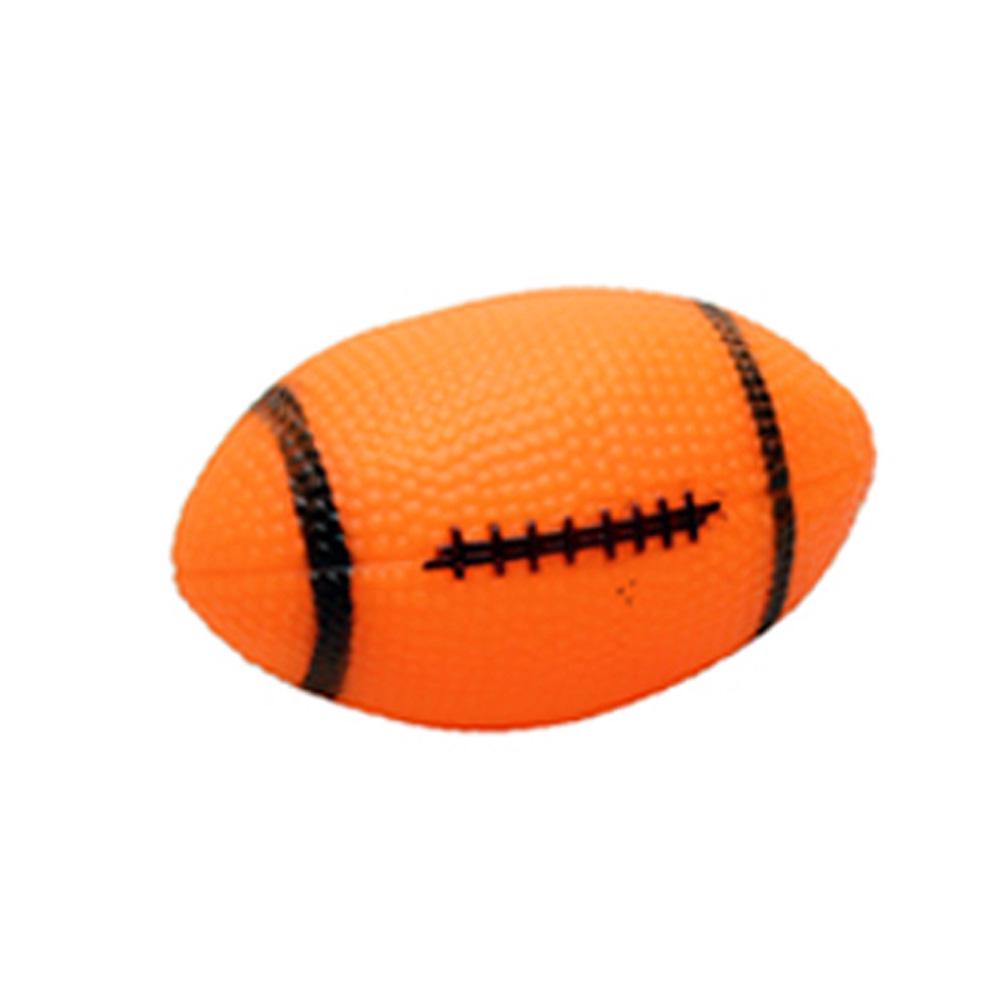 Dog Squeaky Toy For Pet Dog Chew Toy Small Rubber Squeaky Rugby Ball