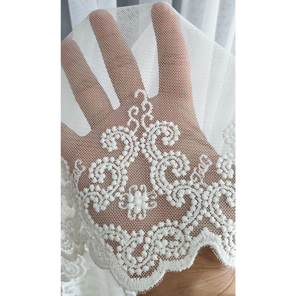 Luxury Greek Skirt Tulle Curtain Crown Patterned 1.sik Pleat 1e3