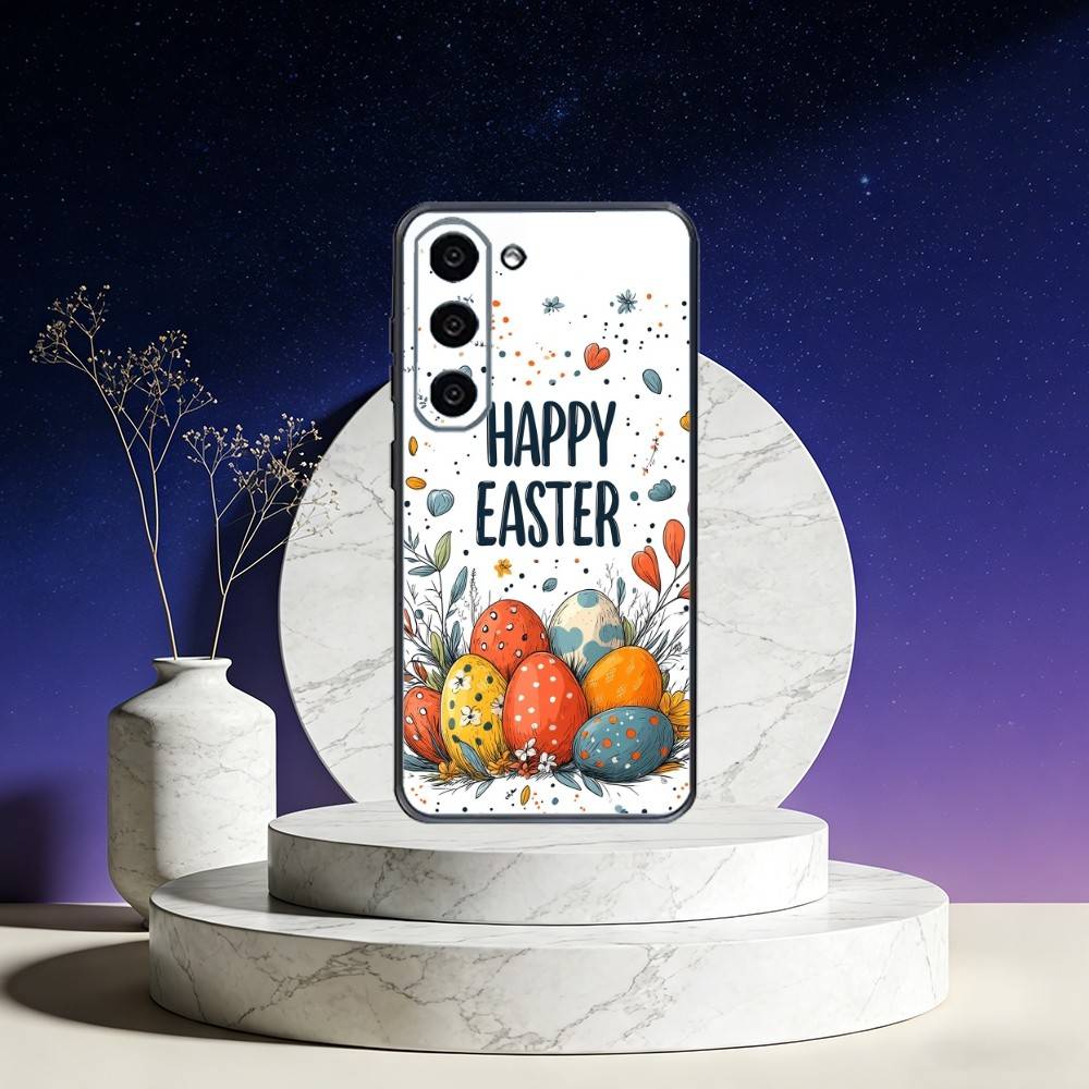 

Happy Easter To You Phone Case For Samsung Galaxy A73,A72,A71,A70,A53,A52,A51,Others Soft Black Cover Samsung a12