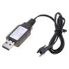 6V Lithium Battery Charger Wire for Electric Toy Robot Remote Controlled Replacement USB Charging Cord SM2P Plug