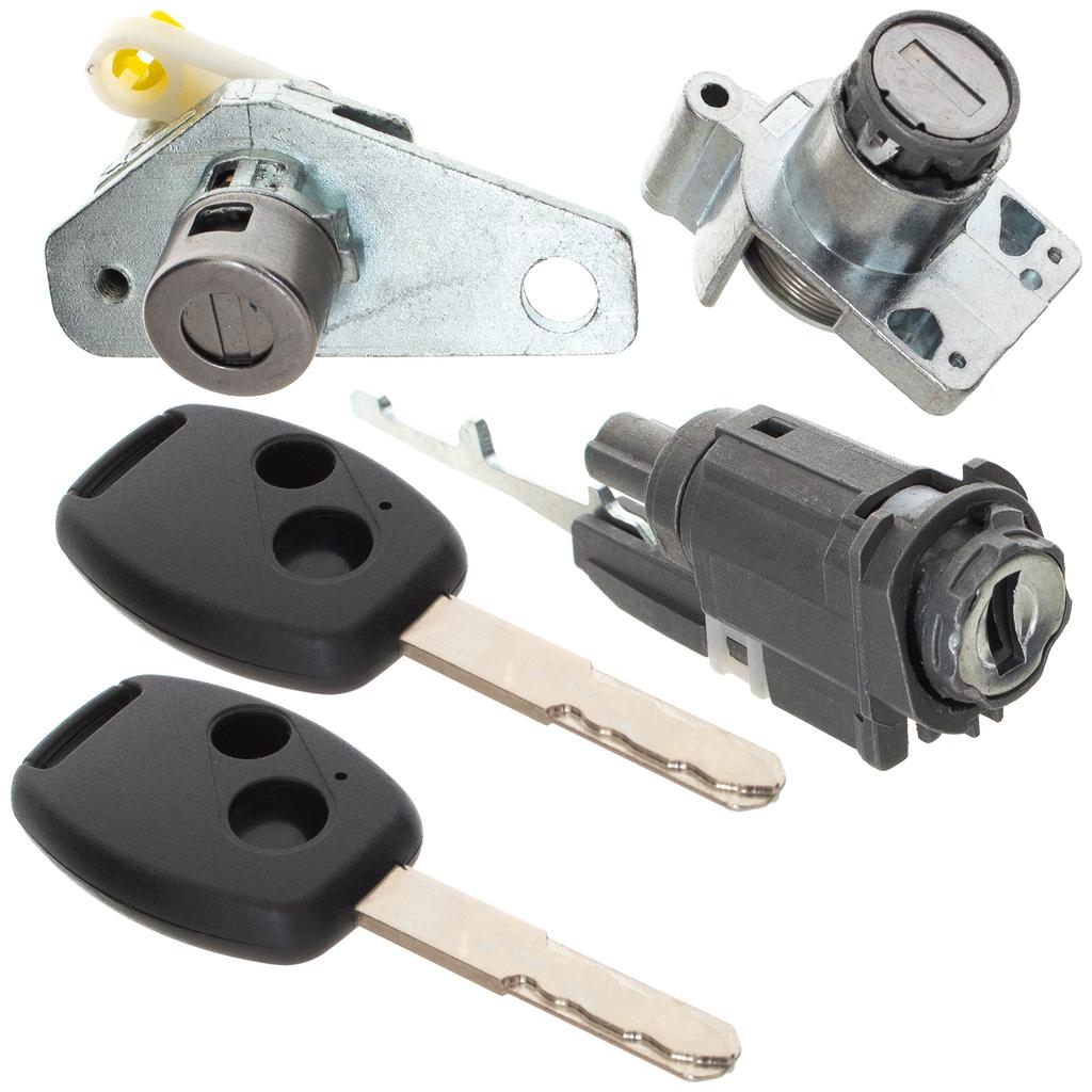 Honda Civic VIII 2005- Ignition Insert + Door Lock Insert + Trunk Lid Lock Insert 3 Pcs. Set