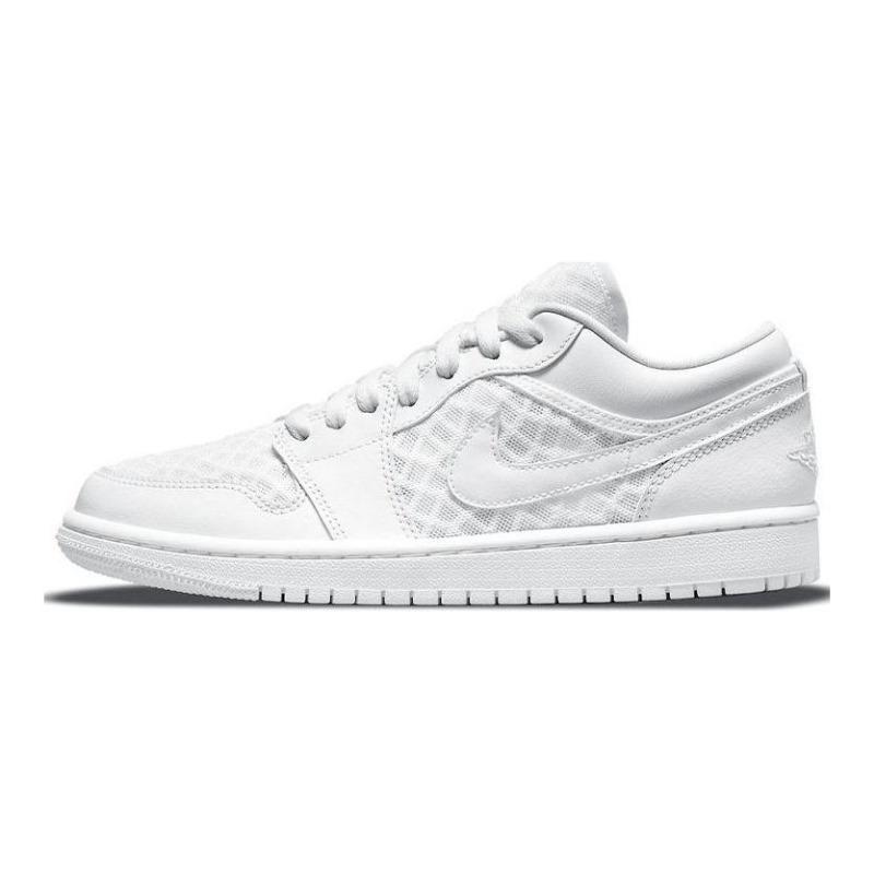 Air Jordan 1 Low All-White women low-top retro basketball shoes pure white DC9508-100 35.5
