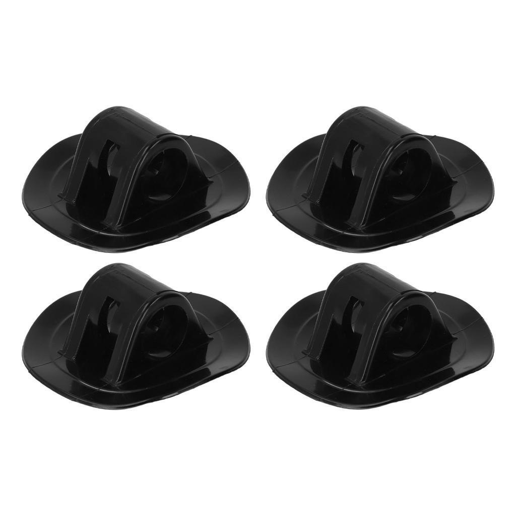 4pcs 76mm Rubber Boat Motor Fixing Bracket Buckle Black Motor Fixed Bracket Buckle for Kayaks