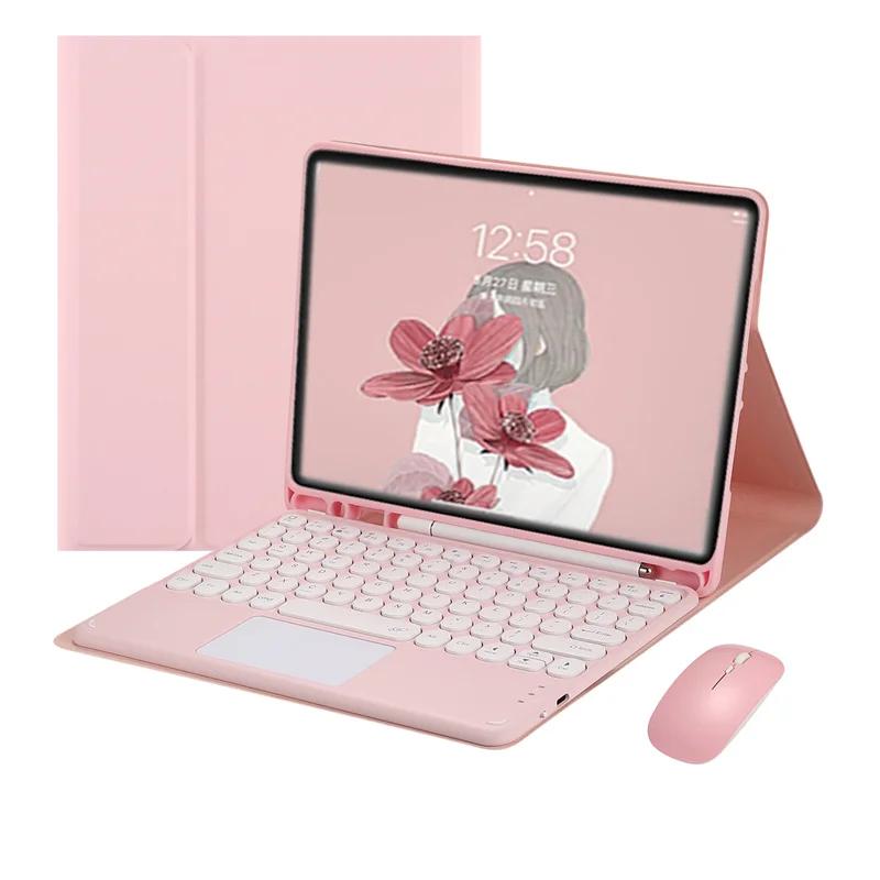 Touchpad Keyboard Case For Samsung Galaxy Tab S10 Plus S9 FE Plus 12 4 Tablet Cover with S Pen Holder Russian Spanish Teclado