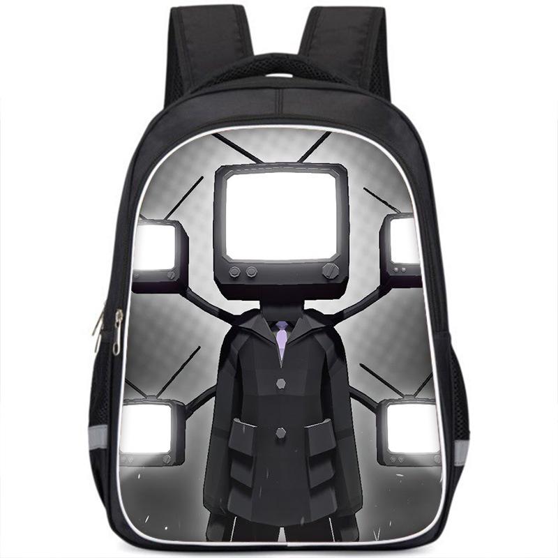 Skibiditoilet Titan Cameraman TV Man Anime Dessin Animé Sac à Dos